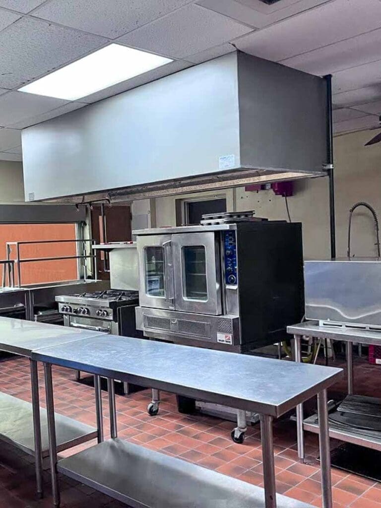 New Campus - Kitchen Image of commercial kitchen.