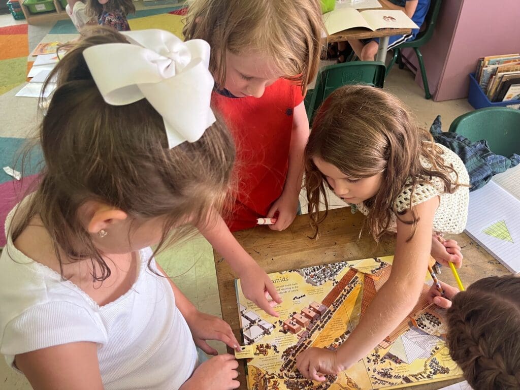 Students work together at micro school in Austin.